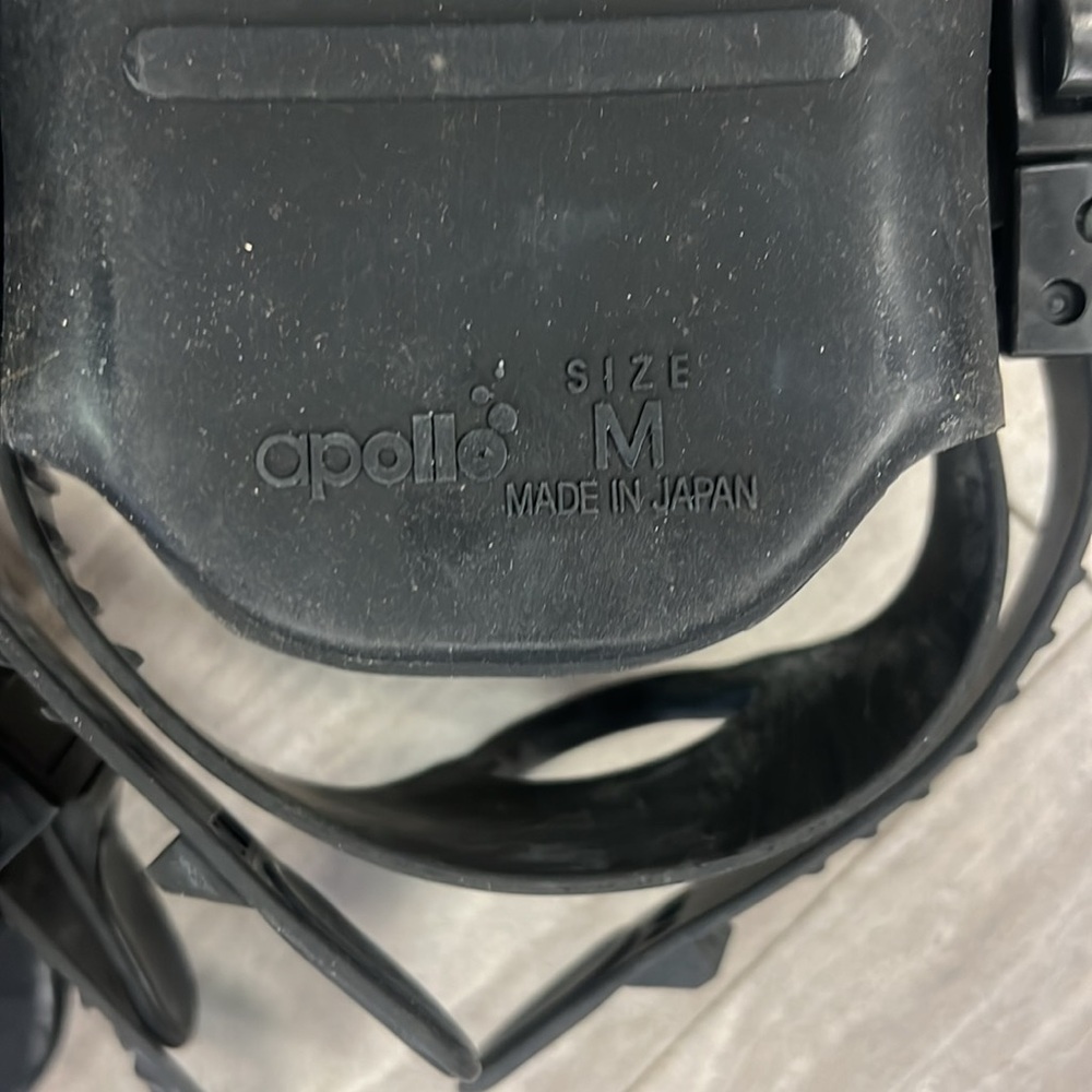 Black Scuba Split Fins‎ Apollo Size M - Picture 5 of 9